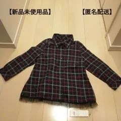 【タグ付き新品未使用品】CECIL McBEE チェック柄　長袖シャツ　サイズM