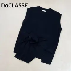 美品 ドゥクラッセ ノースリーブ サマーニット 黒 L XL レディースのサムネイル