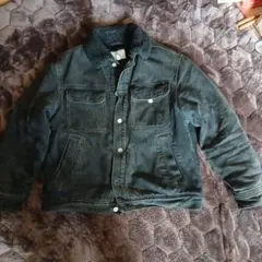 H&M ボア裏地 ブラックデニムジャケット