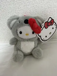 新品未使用 北海道限定 キティ ぎんぎつね ぬいぐるみ ストラップ
