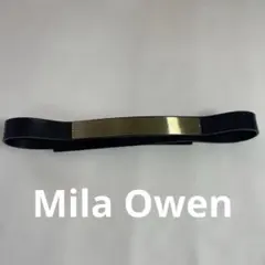 Mila Owen ミラオーウェン ゴールドプレート　ブラック