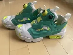 Reebok レディーススニーカー 23.5cm 緑靴ポンプ フューリー