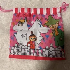ムーミン 巾着　ピンク