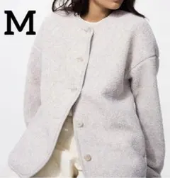 新品未使用　UNIQLO ボアフリースリラックスカーディガン　M