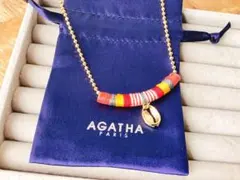 【AGATHA】アガタ　貝殻モチーフ　カラフル　ネックレス　ゴールドのサムネイル