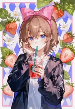 ストロベリー スクエアダイヤモンドペインティング 40x50cm