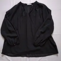 ユニクロ JWアンダーソンコットンシアーボリュームブラウス　黒