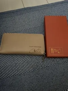 スヌーピー長財布 ベージュ