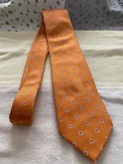 Maker's Shirt オレンジ 花柄 ネクタイ