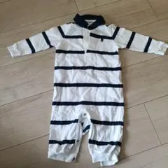 Ralph Lauren ストライプロンパース 6M