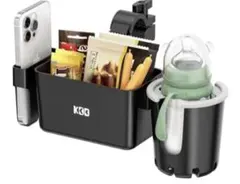 ベビーカー ドリンクホルダー スマホホルダー付き 取り外し可能 360回転のサムネイル