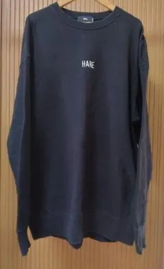HARE　トレーナー　スウェット　ブラック　M　メンズ　カジュアル