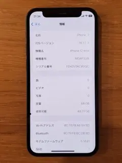 Apple iPhone 12 mini 64GB ブルー（動作良好）
