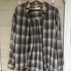 OMBRE CHECK LOOSE SHIRT