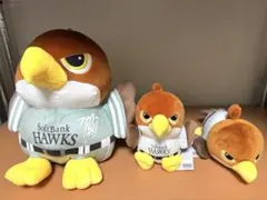y*i様 鷹ぬいぐるみ ホーム、ビジター、ハリーくん☆福岡ソフトバンク