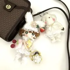 カントリードール ドールチャーム バッグチャーム 仲良しくまちゃんとセット