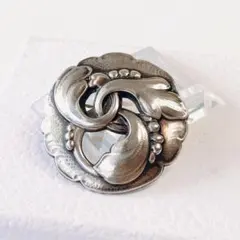Georg Jensen ブローチ 123 ムーンストーン - メルカリ