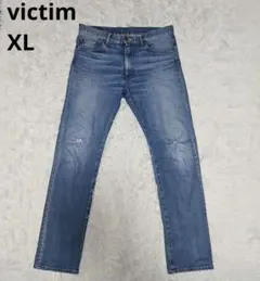 victim デニム 希少サイズ　XL ヒゲ ハチノスのサムネイル