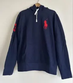 POLOラルフローレンビッグポニーネイビー 裏起毛パーカー