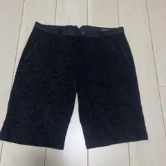 【セマンティックデザイン】ペイズリー柄 ショートパンツ ブラックのサムネイル
