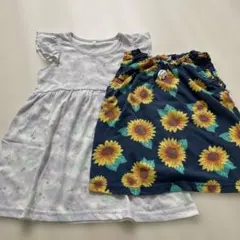 キッズ服　女の子　ワンピース　タンクトップ　 110cm