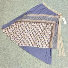 YUA-38 BELLE MAISON ベルメゾン 綿ロングスカート L～LL