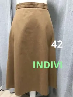 【セール】INDIVI フレアースカート　サイズ42