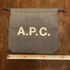 A.P.C. 巾着袋 デニム地 ポーチ