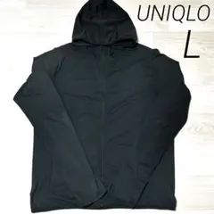 ユニクロ エアリズムパーカー ブラック L