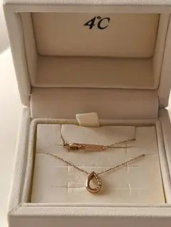 canal 4C ネックレス K10 しずく