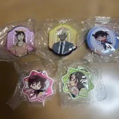 名探偵コナン くら寿司　キーホルダー　缶バッジ　マグネット 5個　セット売り