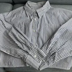 INGNI ストライプ 長袖シャツ Mクロップド丈