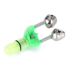 ロッド穂先取り付け用LED（グリーン）ライト鈴付き6個セット　うなぎ釣り