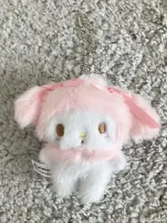 マイメロディ　ぬいぐるみボールチェーン2 　ガチャガチャ　ベイビーピンク