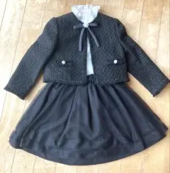 フォーマルドレス ジャケットセット 黒　女の子卒業式　女の子卒園式