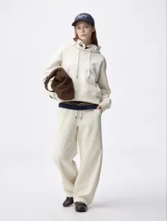 gu ヘビーウェイトスウェットバレルレッグパンツ S