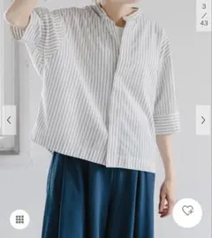 hibiniti ストライプオーバーサイズシャツ（長袖） - メルカリ