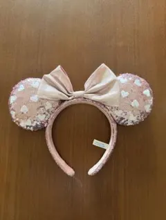 東京ディズニーリゾート カチューシャ ピンク スパンコール ハート