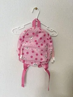 ミキハウス うさぎ柄 ピンク ドット リュック キッズのサムネイル