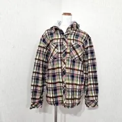 HANG TEN フード付き チェックシャツ（L）綿100％ 長袖 ネルシャツ風のサムネイル