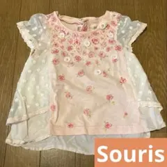 Souris スーリー 80 シースルー半袖 花柄のサムネイル