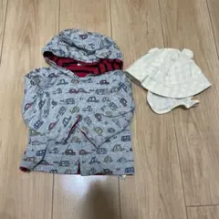 baby GAP 車プリント 薄めパーカーと帽子セット 6-12ヶ月