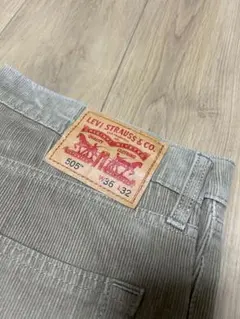 LEVI 505 W36 L32 コーデュロイベージュ