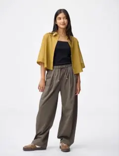 【美品】GU バレルレッグプルオンパンツ Mサイズ