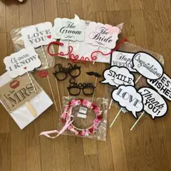 ウェディング フォトプロップスセット