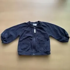 hakka baby ネイビー ジップアップアウターのサムネイル