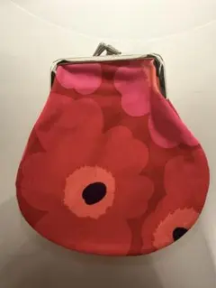 花柄がま口コインケース