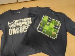 ワンピース・マインクラフト Tシャツセット 120cm