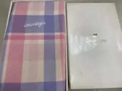 クレージュ 毛布 140×200cm ウール100％ チェック柄 箱付きのサムネイル