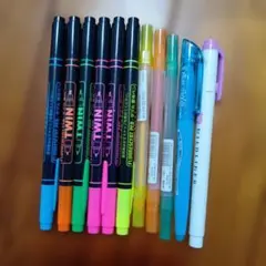 蛍光ペン４種11本